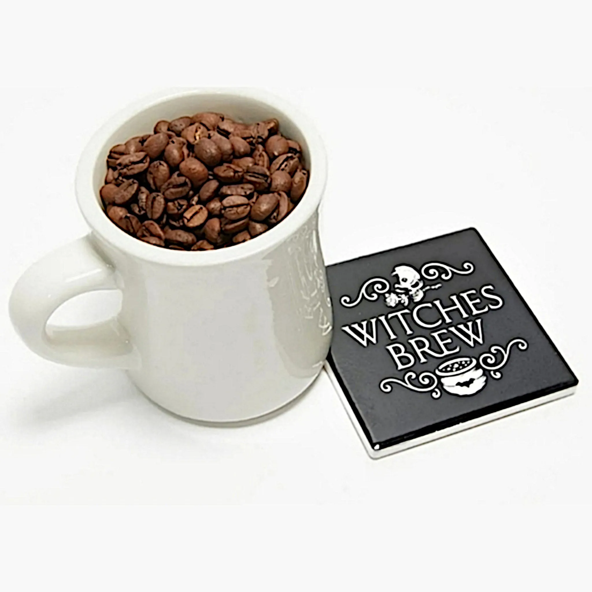 Alchemy Gothic Witches Brew High-Quality Ceramic Coaster