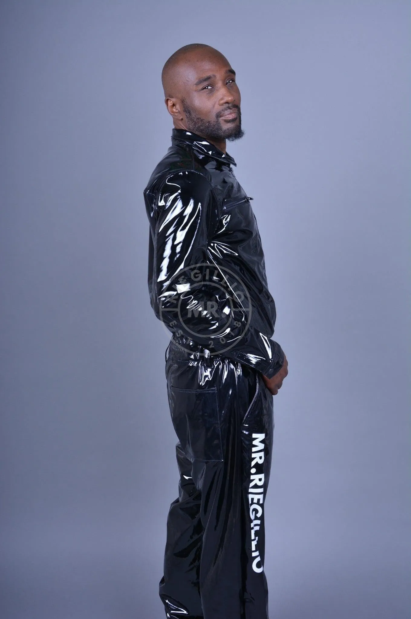 Black PVC Overall