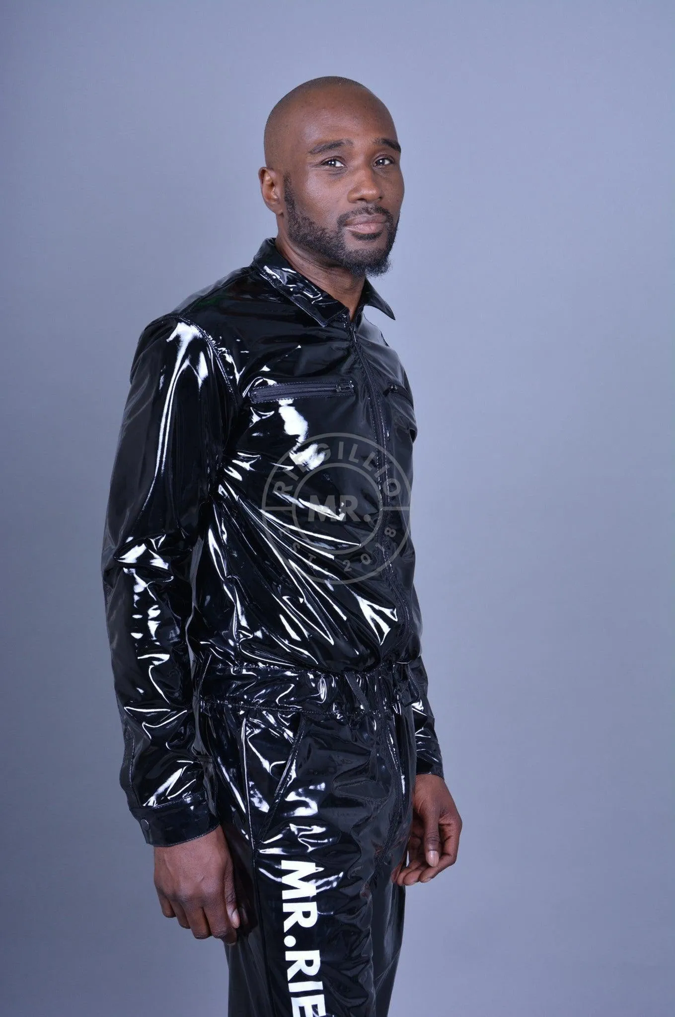 Black PVC Overall