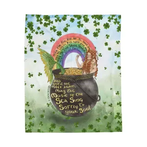 Celtic Mermaid Plush Blanket