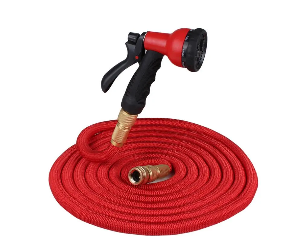 Color: Red, Size: 100FT - High Quality Expandable Magic Flexible