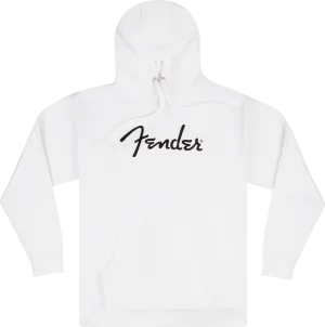 Fender® Spaghetti Logo Hoodie, Olympic White