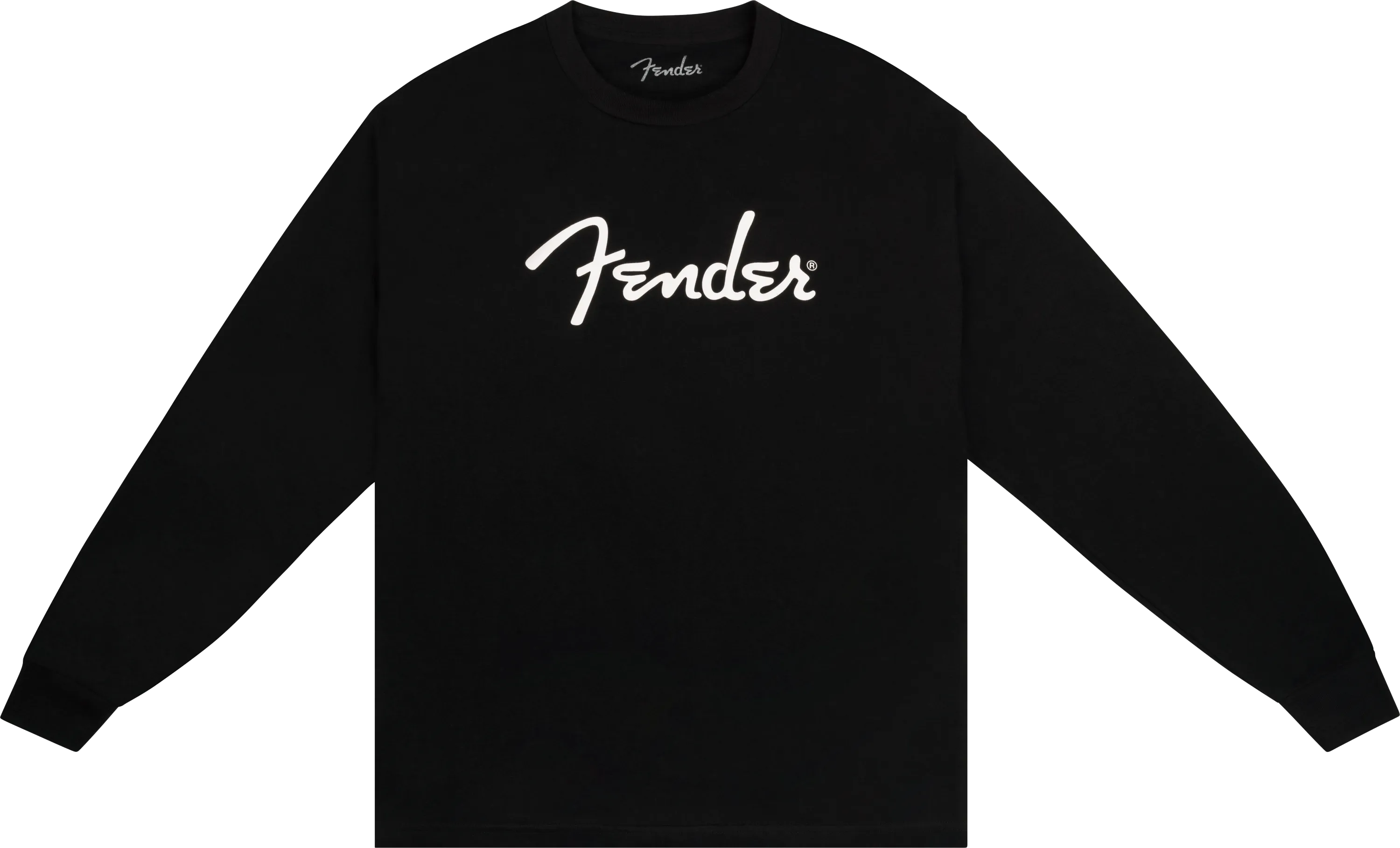 Fender® Spaghetti Logo Long-Sleeve T-shirt, Black