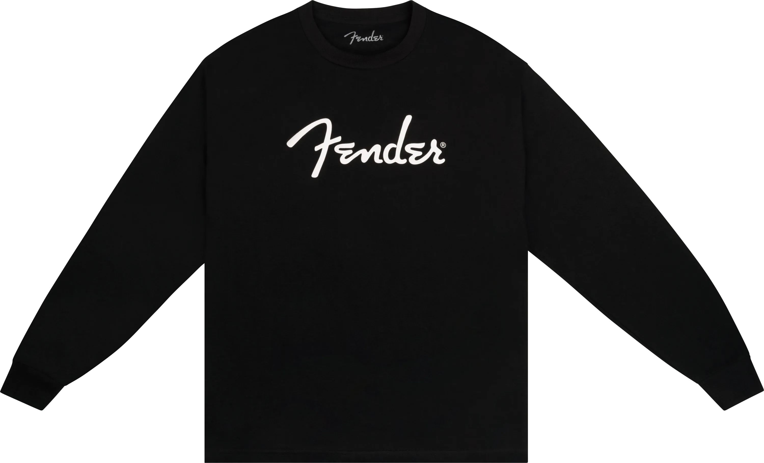 Fender® Spaghetti Logo Long-Sleeve T-shirt, Black