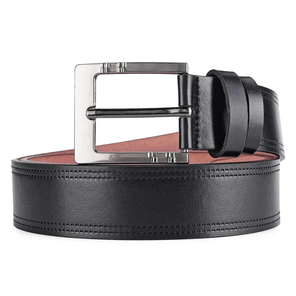 Genuine Leather Men's High Quality Belt with Buckle