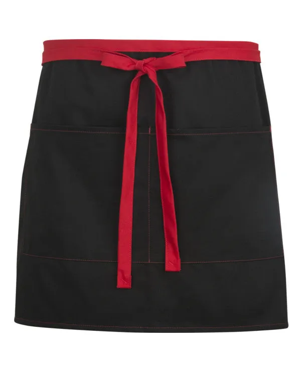 High-Quality Bistro Apron with Red Color Blocked