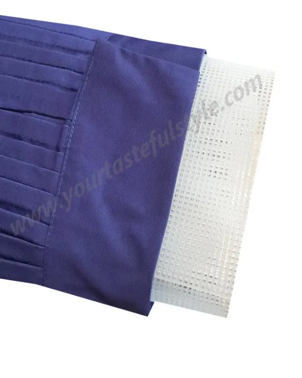 High-Quality Chef Pleated Tall Hat set Purple Color