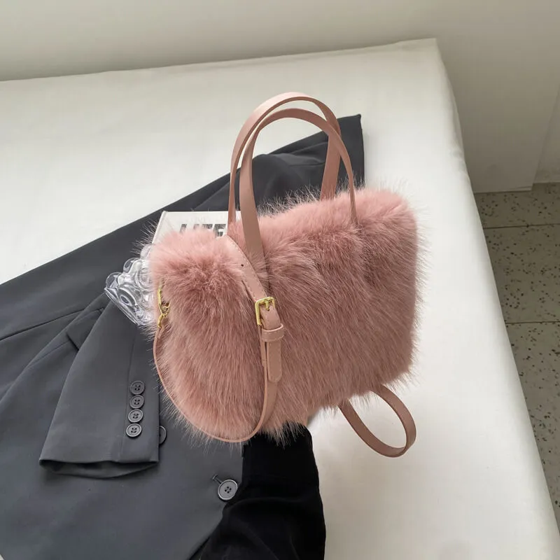 High Quality Faux Fur Shoulder Crossbody Bags-Showtown