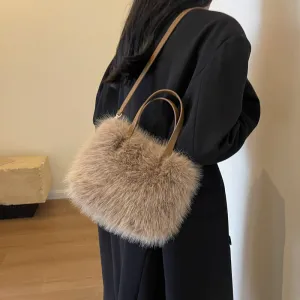 High Quality Faux Fur Shoulder Crossbody Bags-Showtown