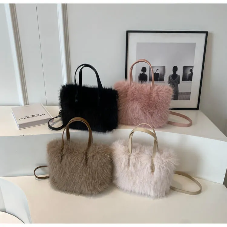 High Quality Faux Fur Shoulder Crossbody Bags-Showtown