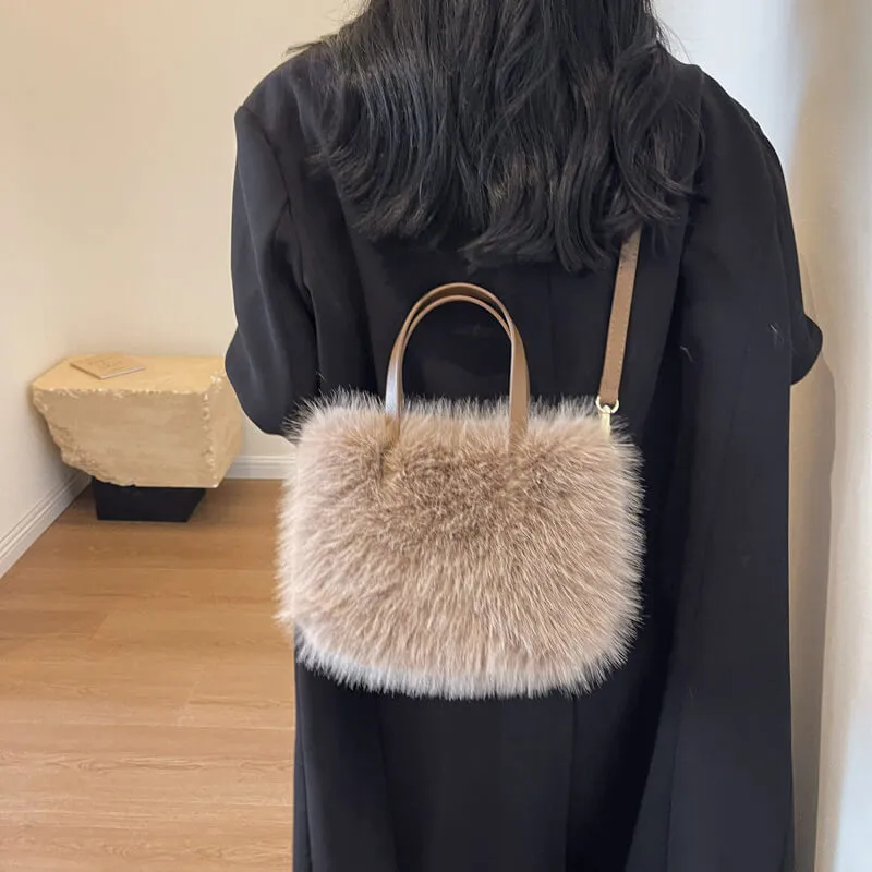 High Quality Faux Fur Shoulder Crossbody Bags-Showtown