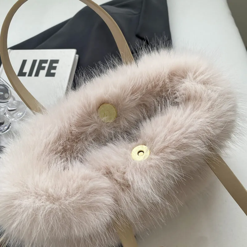 High Quality Faux Fur Shoulder Crossbody Bags-Showtown