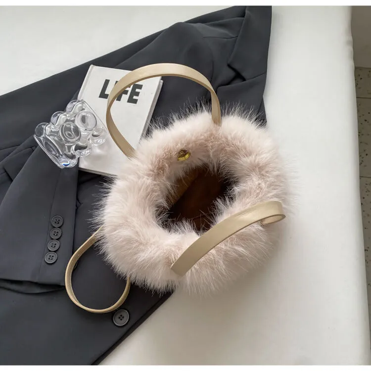 High Quality Faux Fur Shoulder Crossbody Bags-Showtown