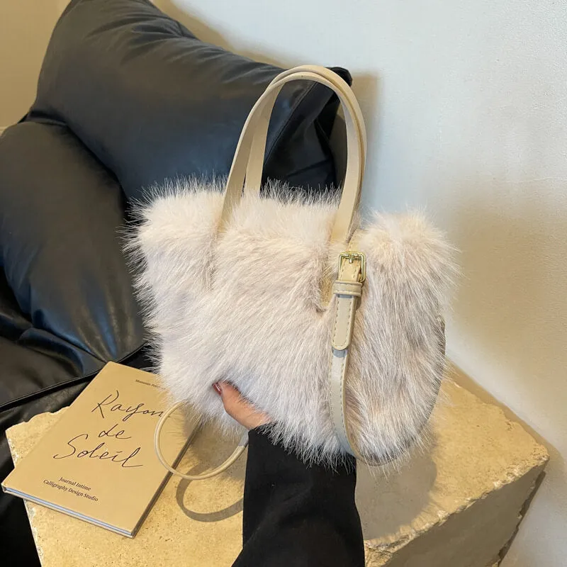 High Quality Faux Fur Shoulder Crossbody Bags-Showtown