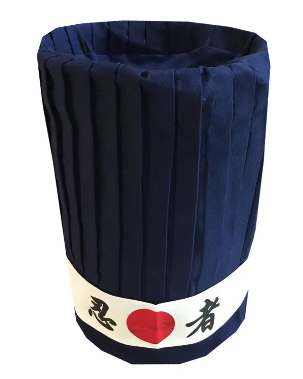 High Quality Japanese Grill Chef Tall Hat Set Dark Blue