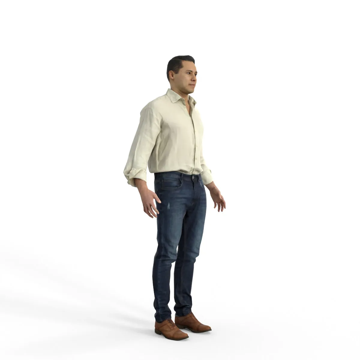 High Quality Rigged 3D Casual Man | cman0341m4 | MAX Human