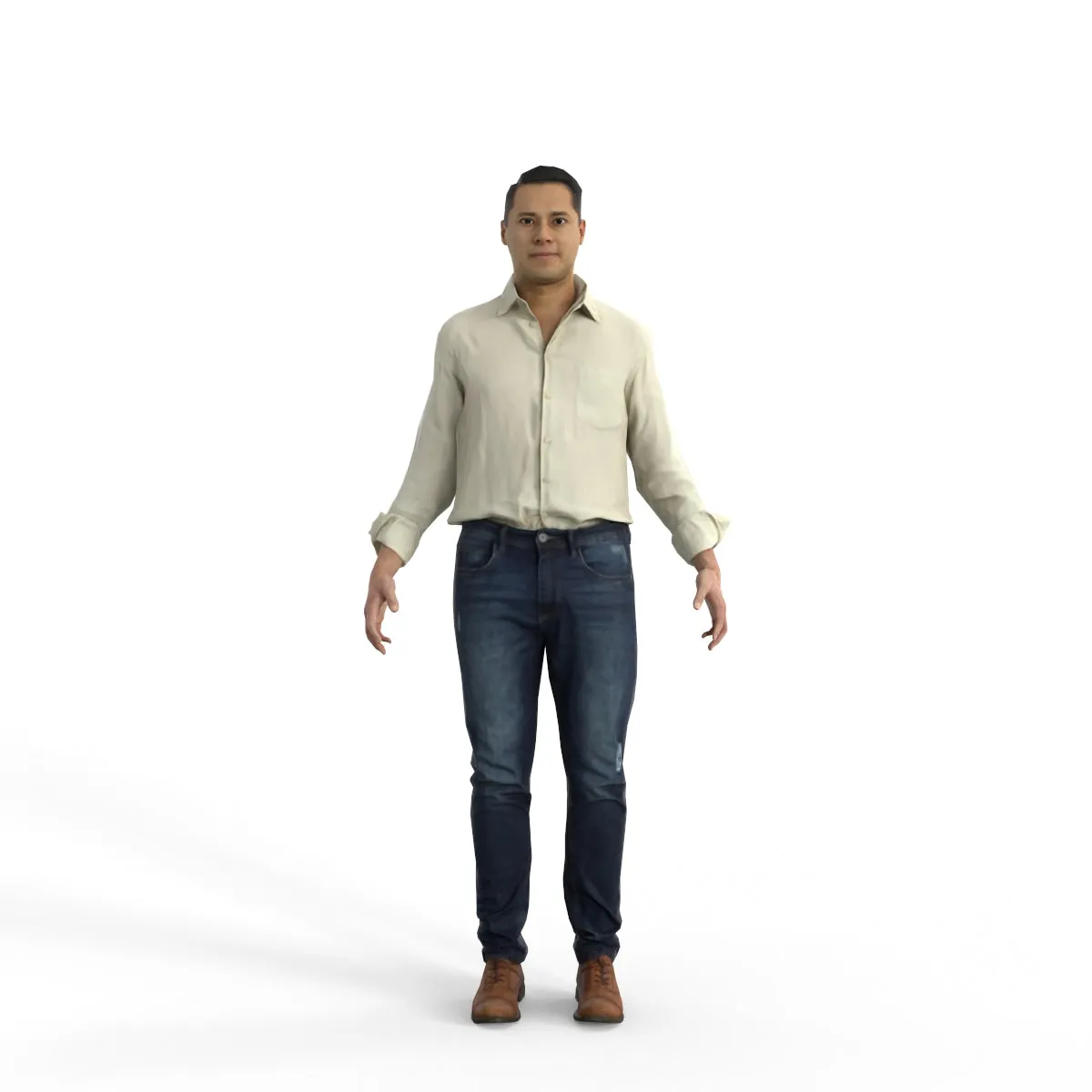 High Quality Rigged 3D Casual Man | cman0341m4 | MAX Human