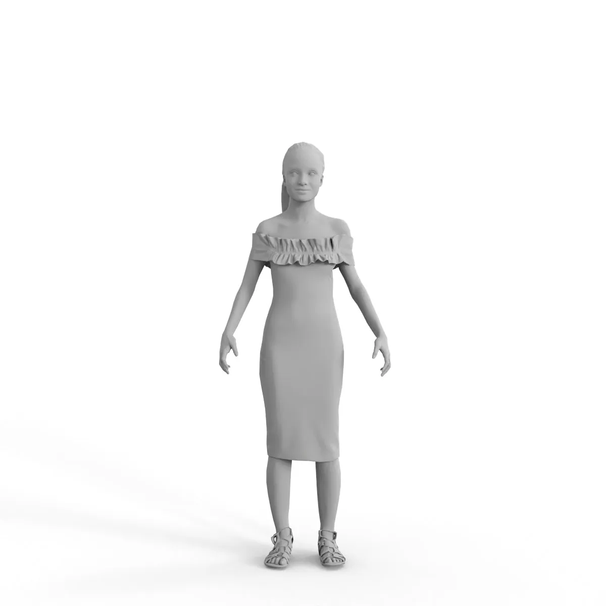 High Quality Rigged 3D Casual Woman | cwom0339m4 | 3DS MAX Human