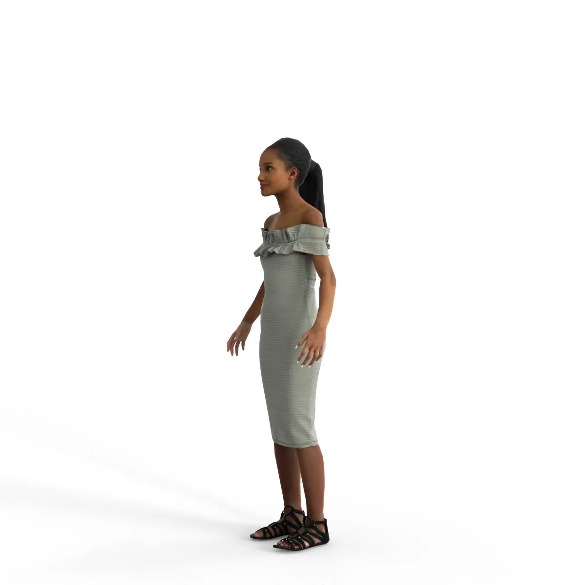 High Quality Rigged 3D Casual Woman | cwom0339m4 | 3DS MAX Human