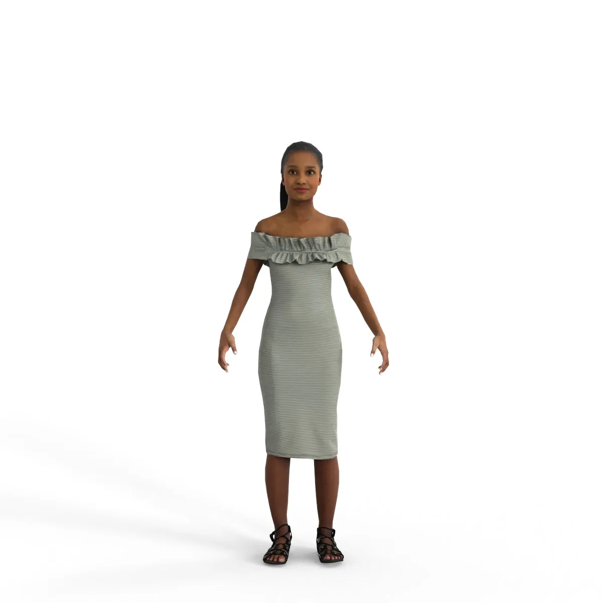 High Quality Rigged 3D Casual Woman | cwom0339m4 | 3DS MAX Human
