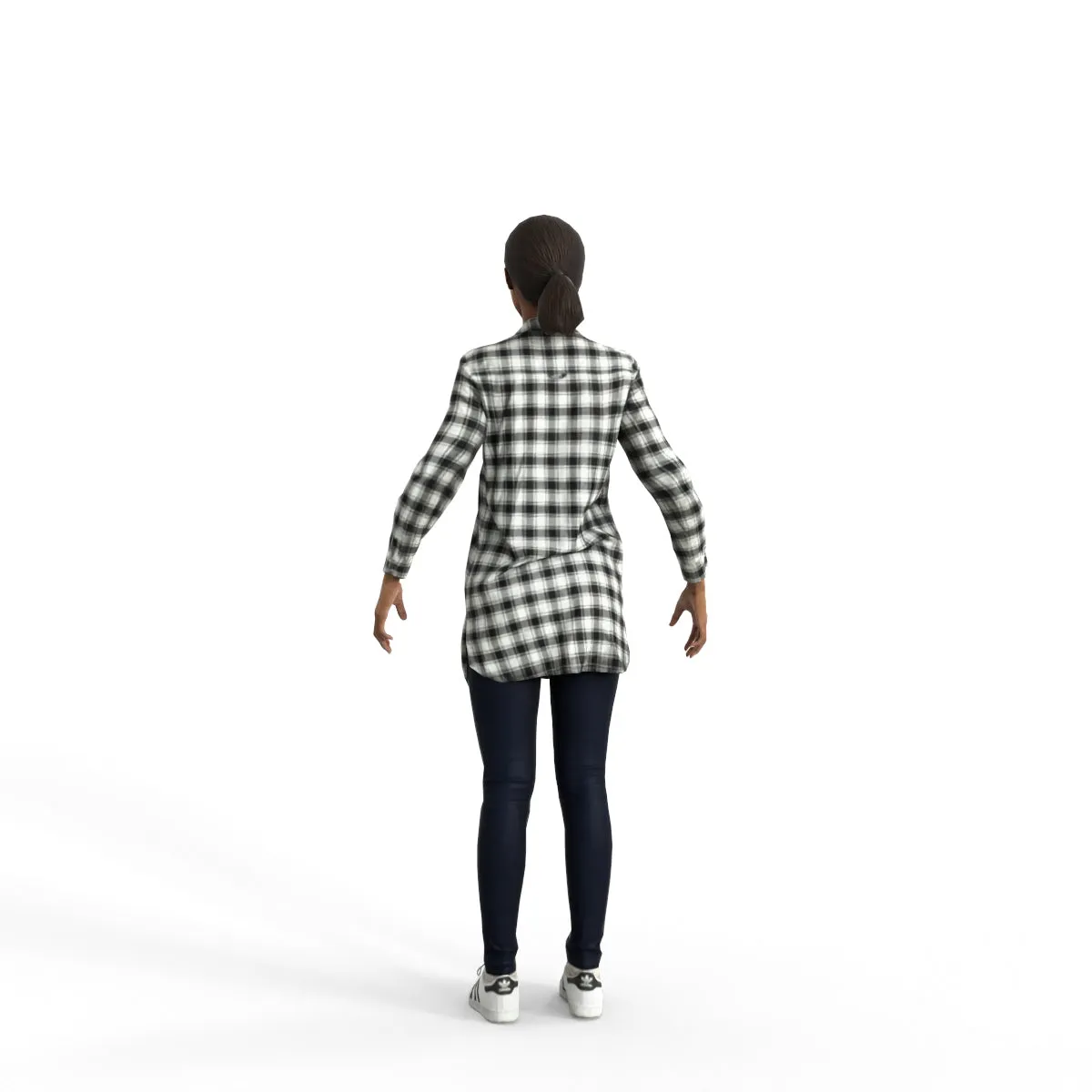 High Quality Rigged 3D Casual Woman | cwom0345m4 | 3DS MAX Human