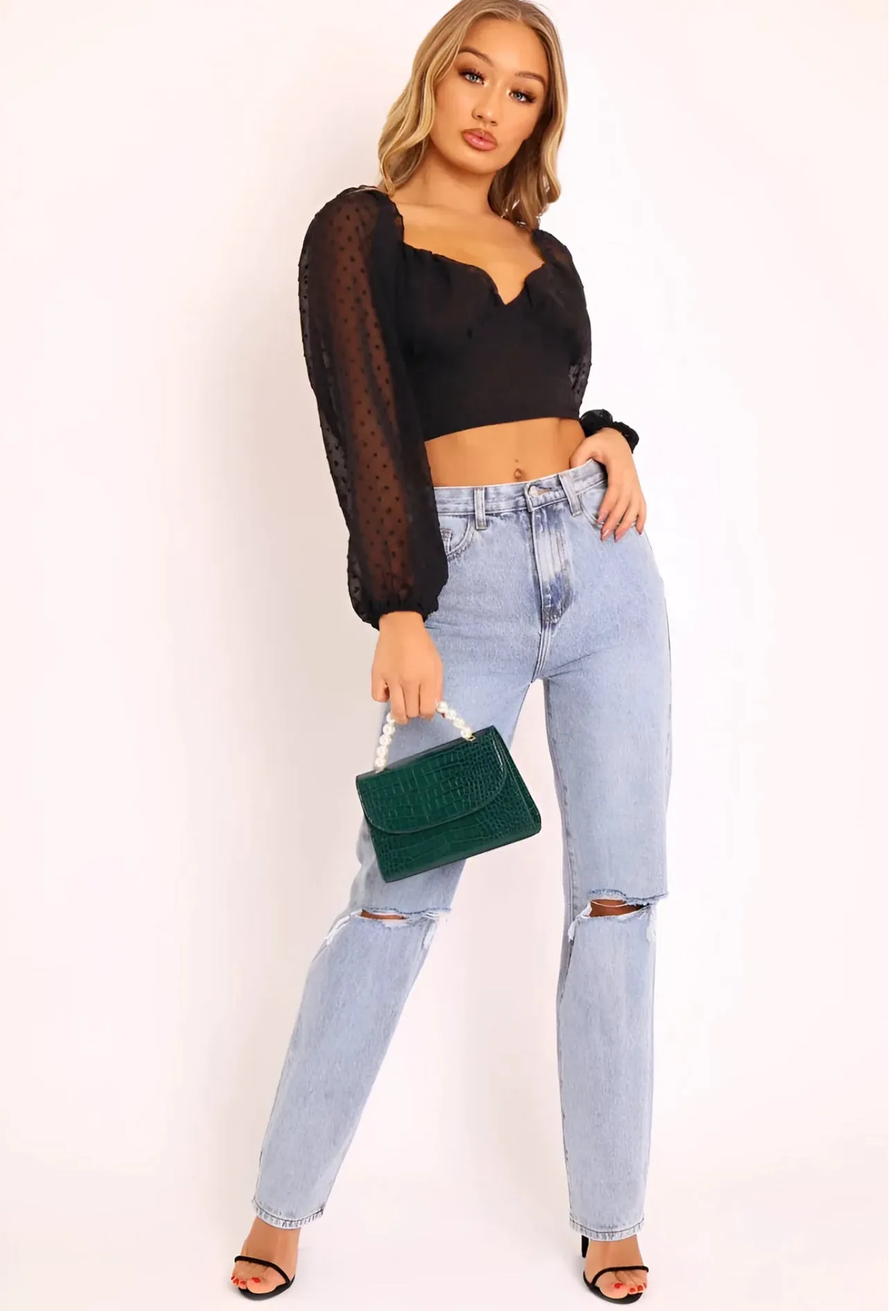 IVELISSE | MID WASH DENIM JEANS