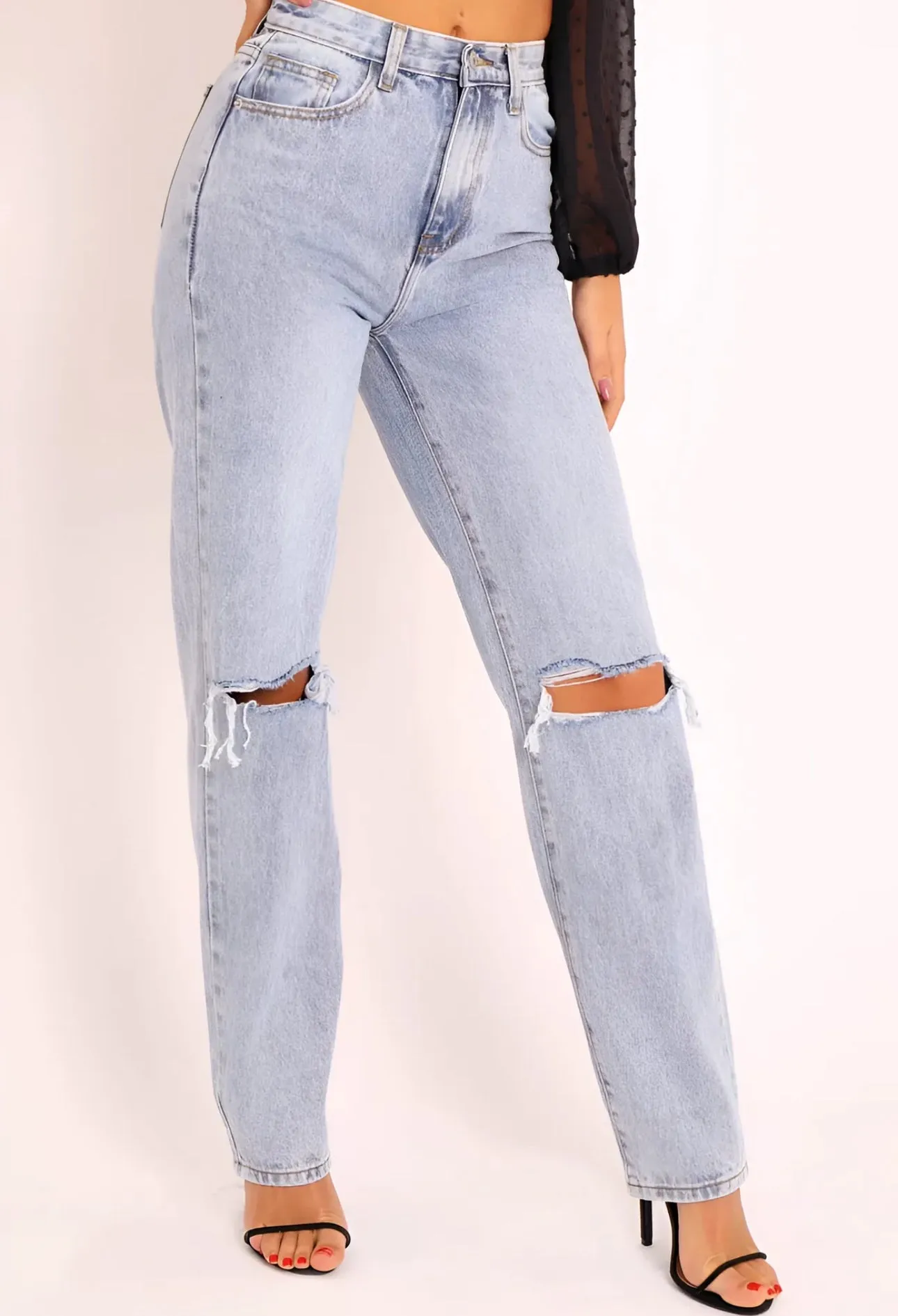 IVELISSE | MID WASH DENIM JEANS