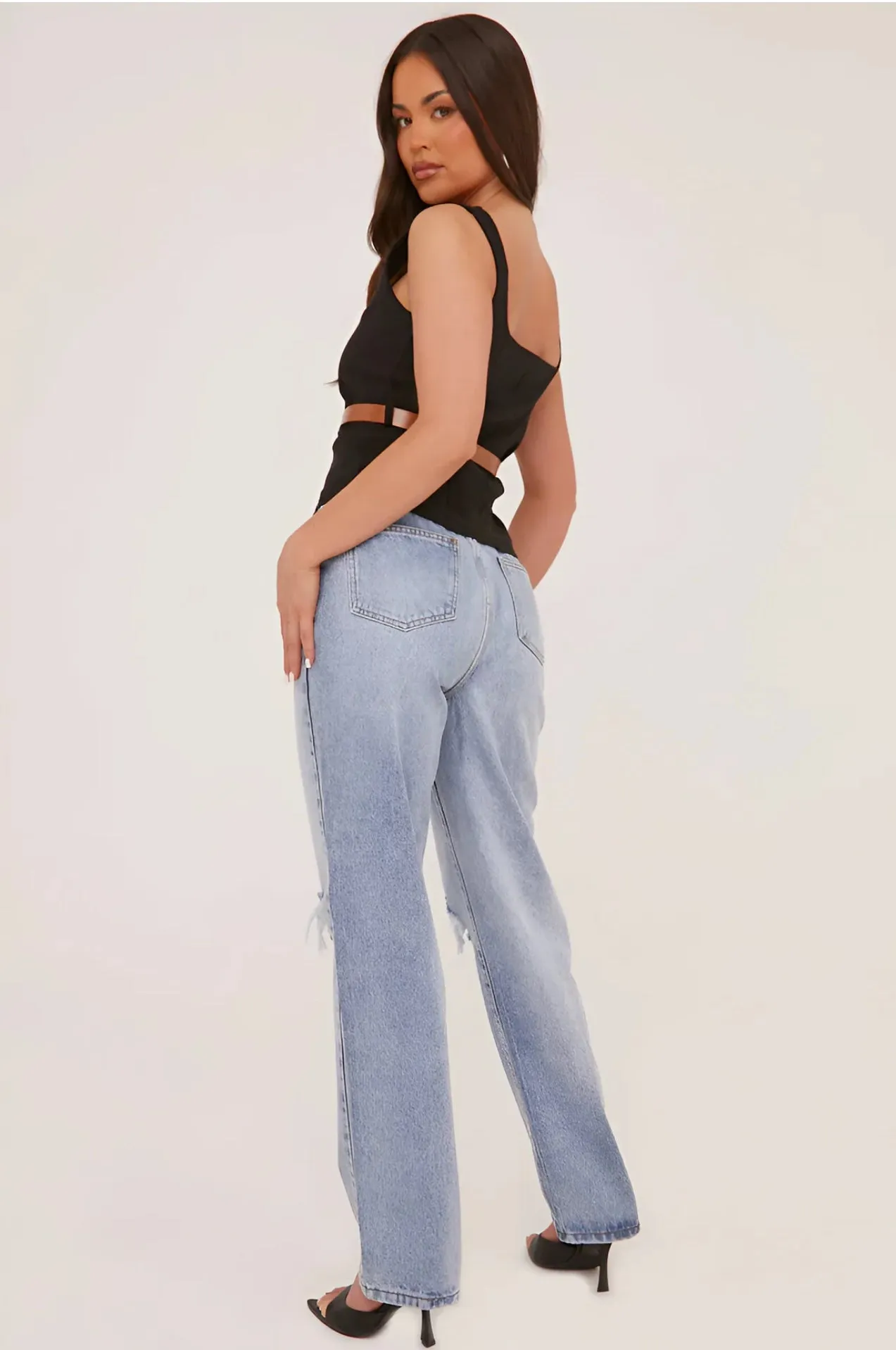 IVELISSE | MID WASH DENIM JEANS