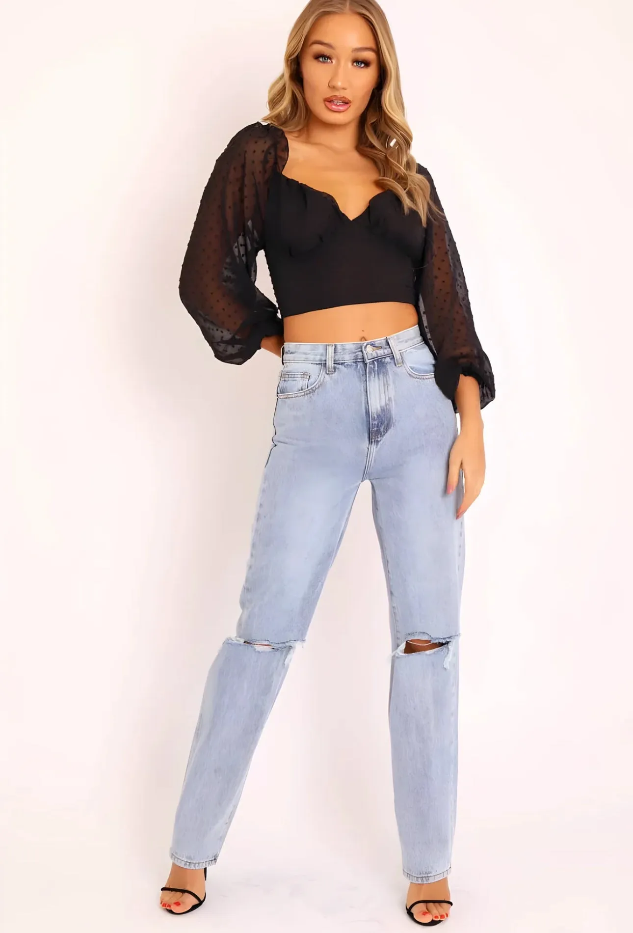 IVELISSE | MID WASH DENIM JEANS