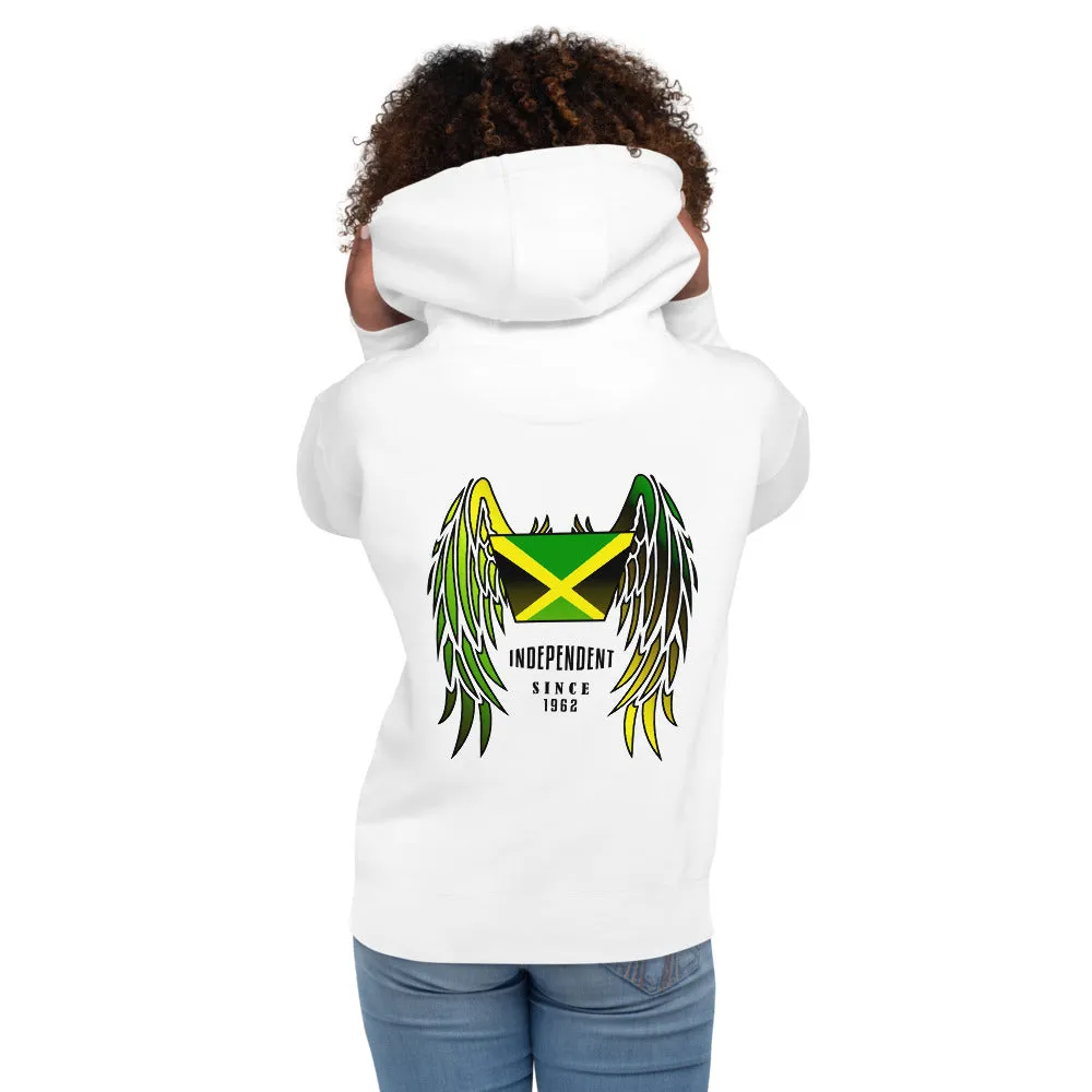 Jamaican Heritage Vintage Unisex Hoodie Print on back