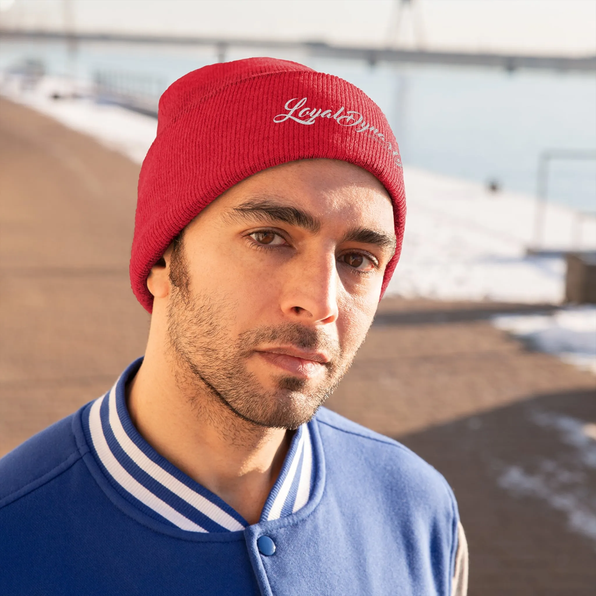 LD Script Knit Beanie