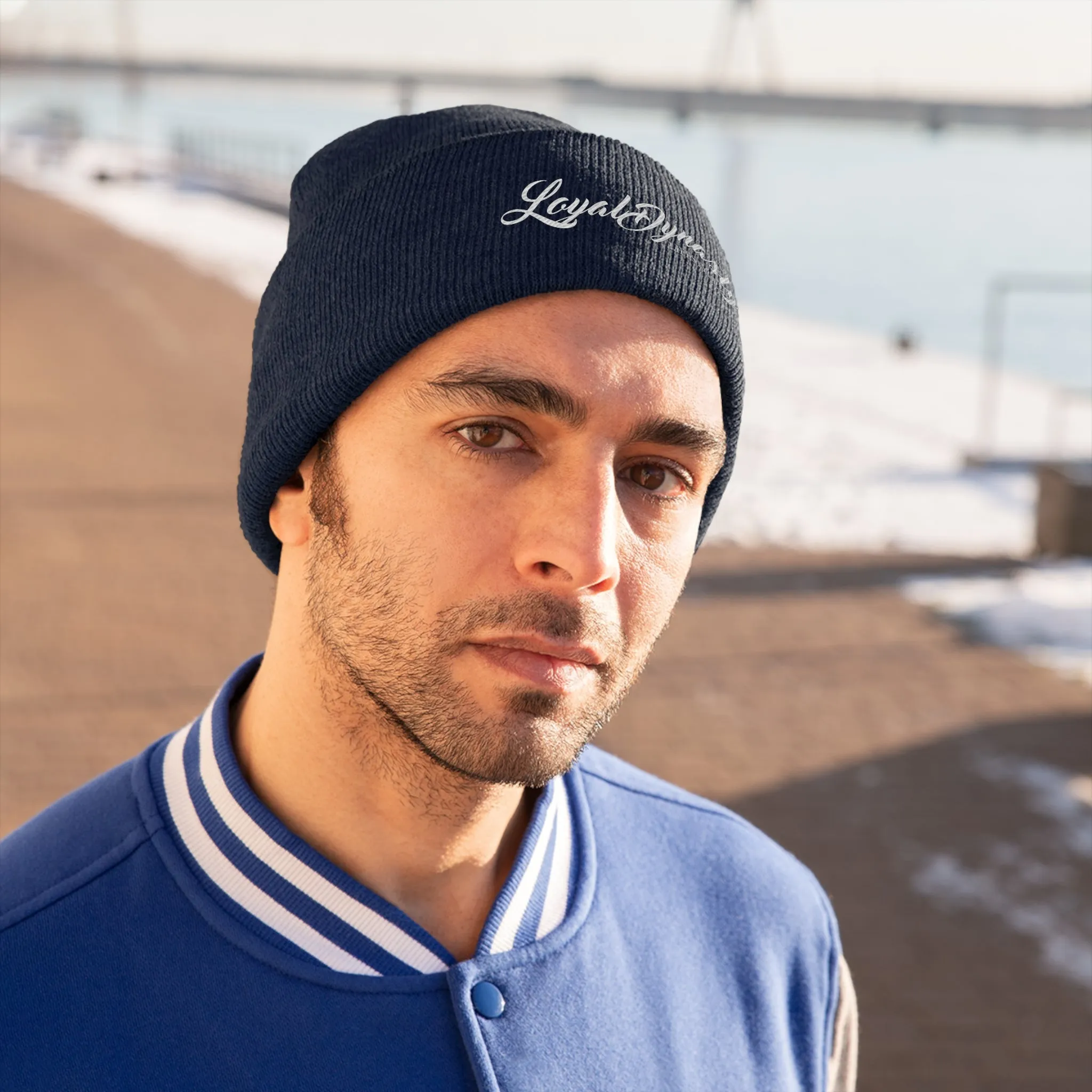 LD Script Knit Beanie