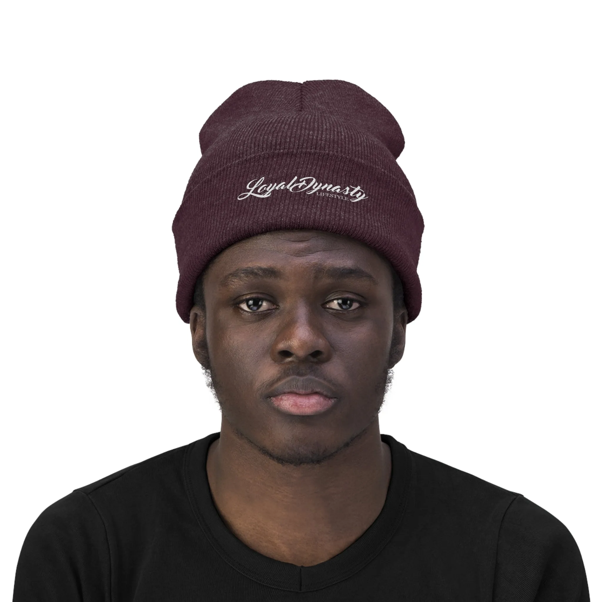 LD Script Knit Beanie