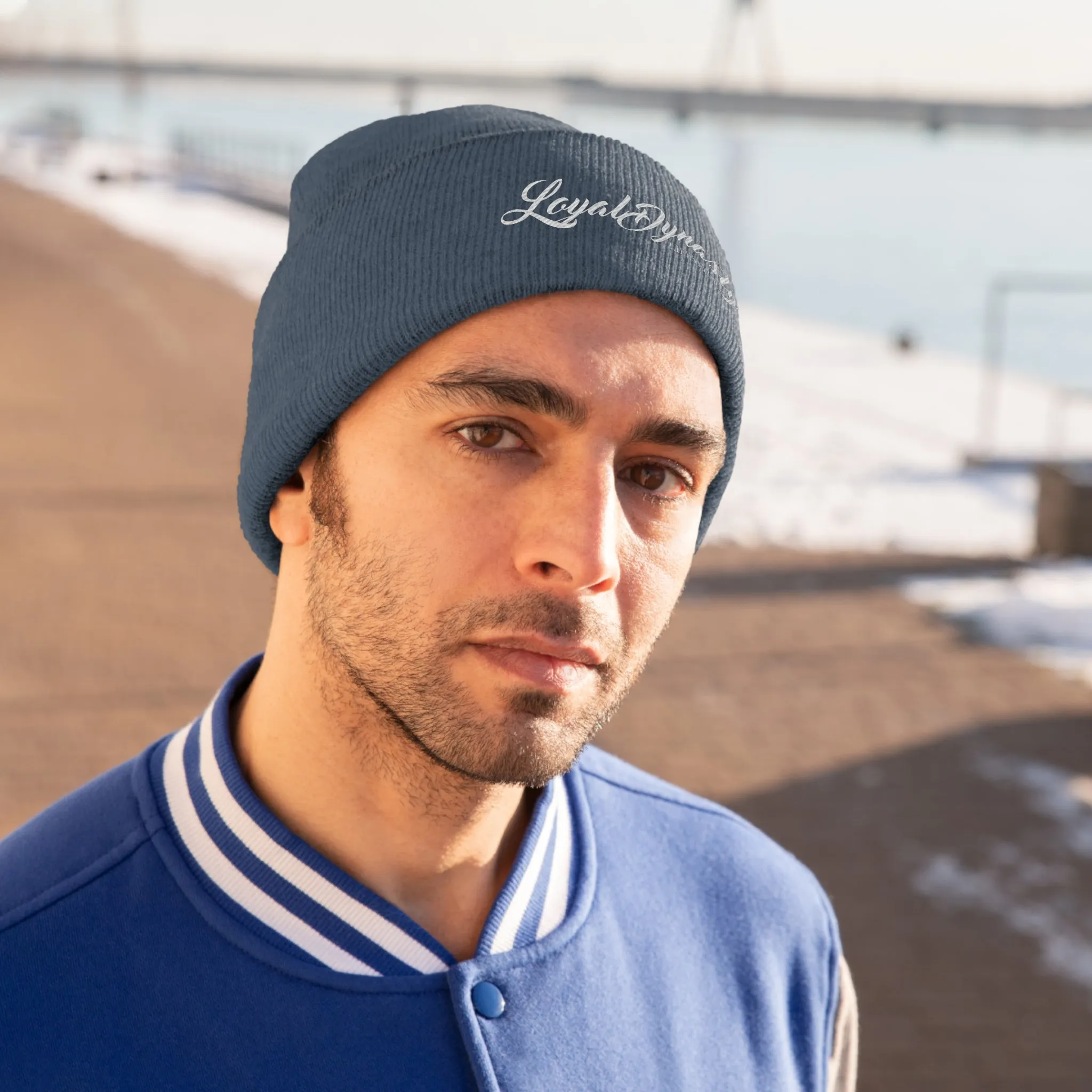 LD Script Knit Beanie