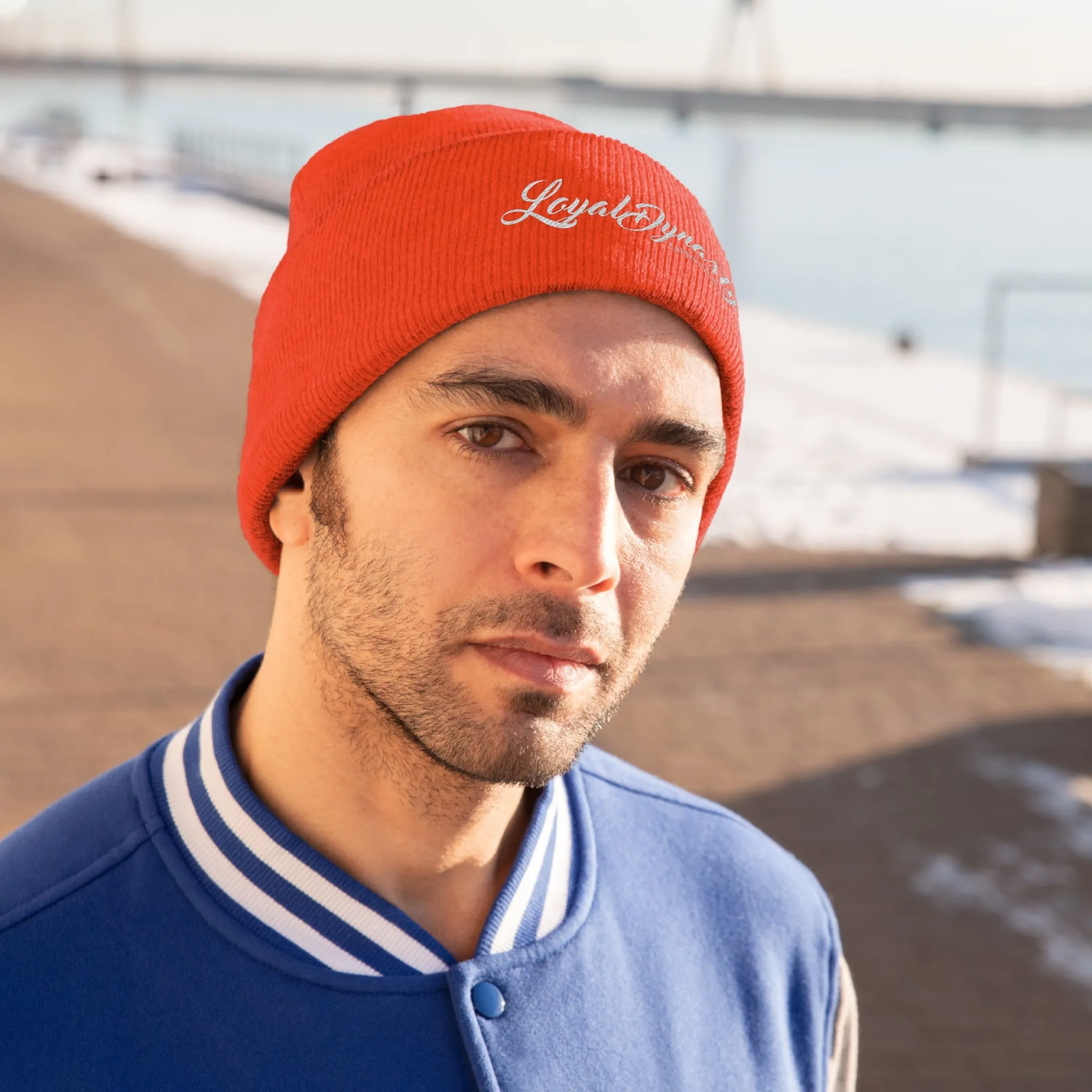LD Script Knit Beanie