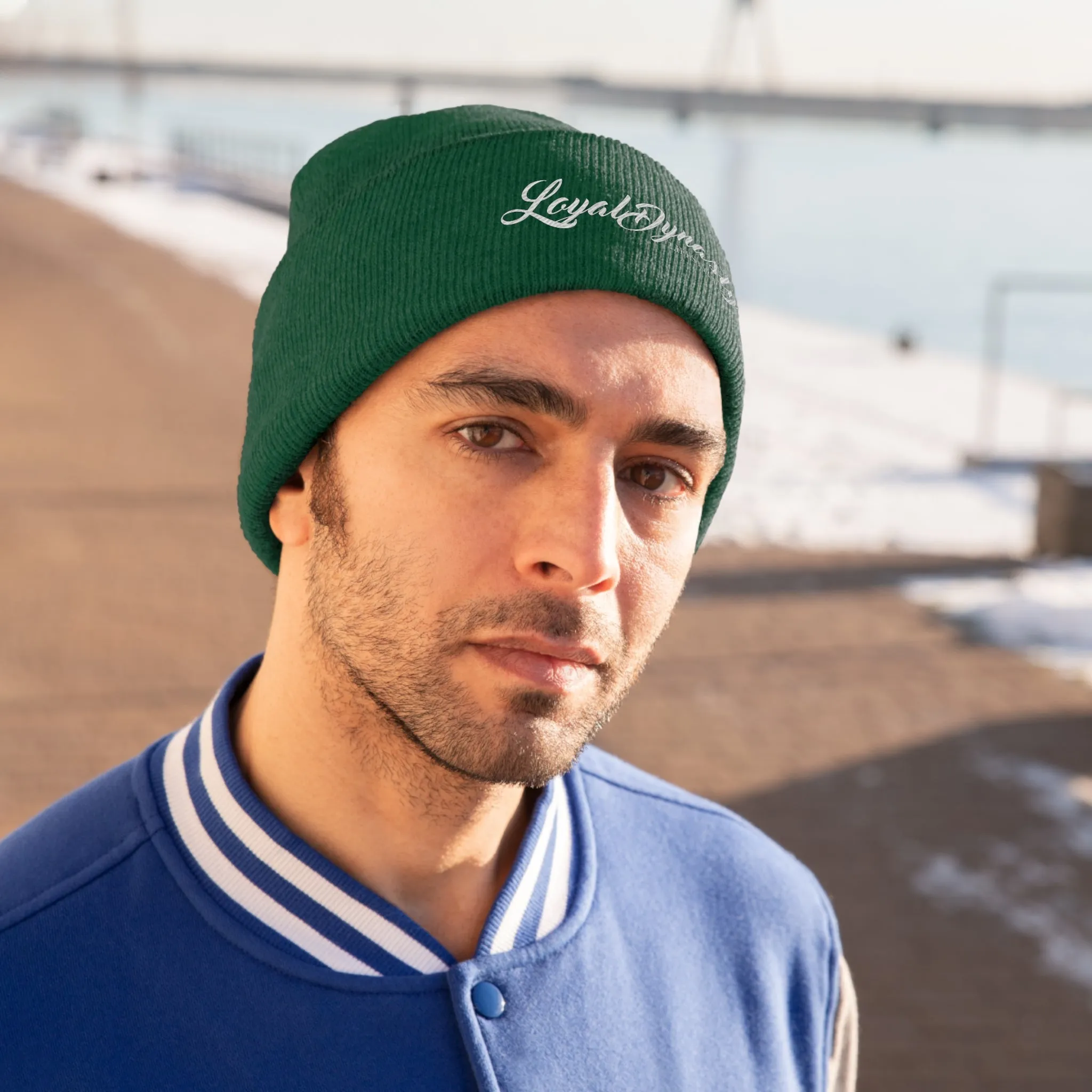 LD Script Knit Beanie