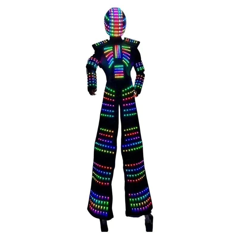 LED Stilts Walker Robot Costume High Quality Luminous Suit