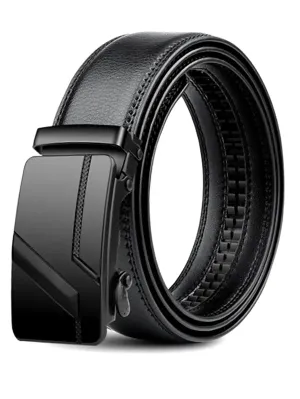 Men's High-Quality Luxury Belt with Automatic Solid Buckle