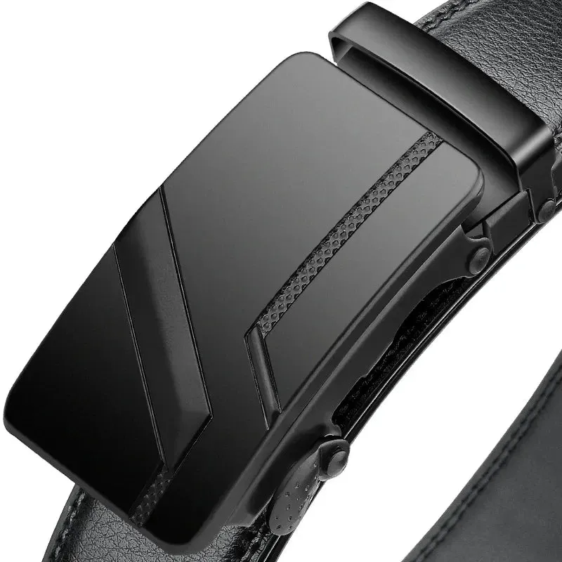 Men's High-Quality Luxury Belt with Automatic Solid Buckle
