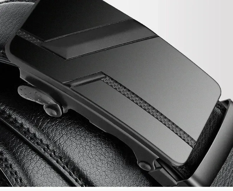 Men's High-Quality Luxury Belt with Automatic Solid Buckle