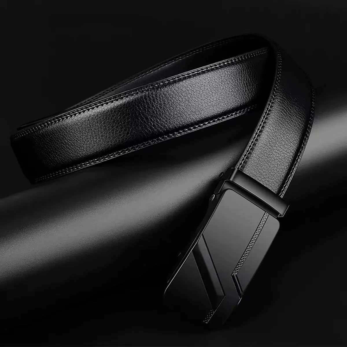 Men's High-Quality Luxury Belt with Automatic Solid Buckle