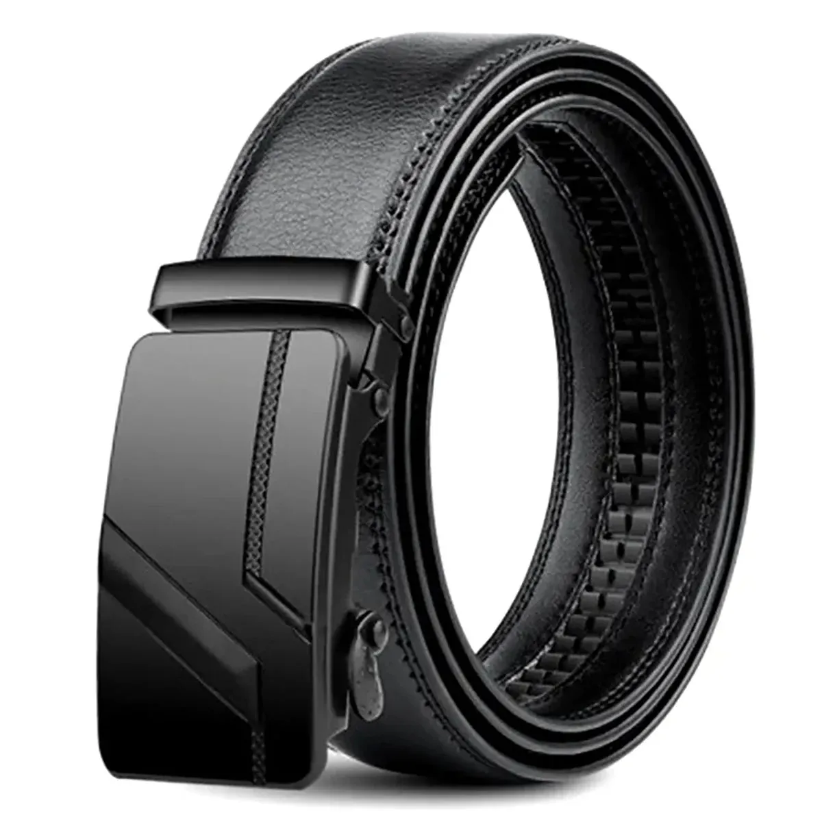 Men's High-Quality Luxury Belt with Automatic Solid Buckle