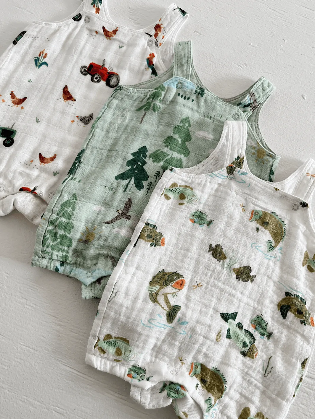 Muslin Overall Shortie, Tractors
