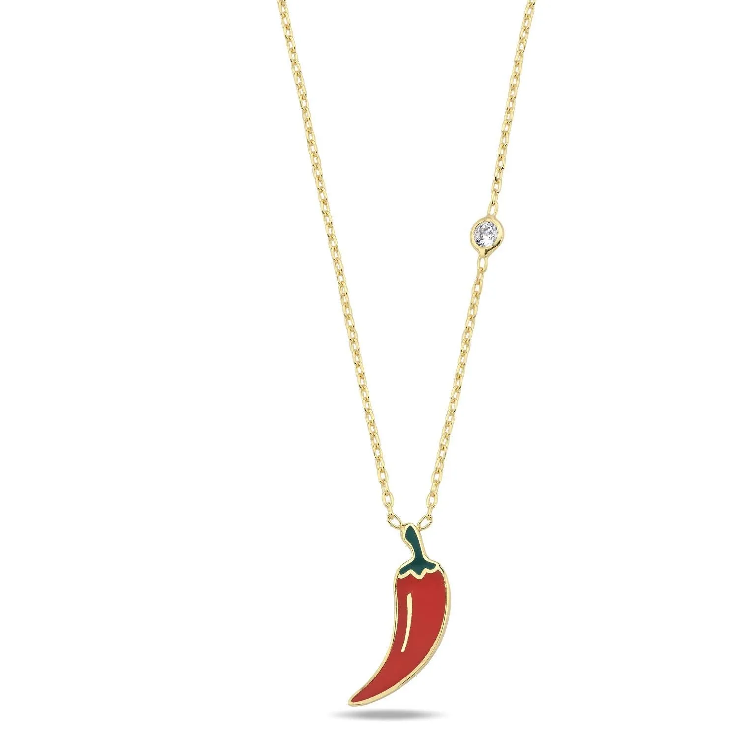 Necklace lucky chilly   pepper