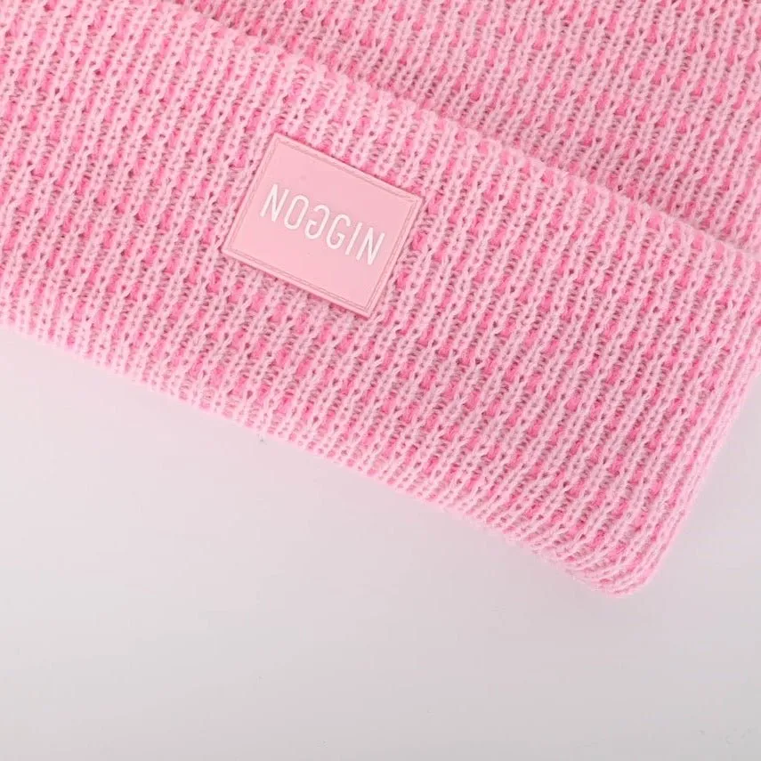 PINK WarmHug Waffle Beanie