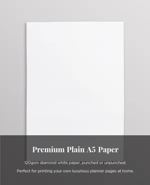 Plain High Quality A5 Printer Paper