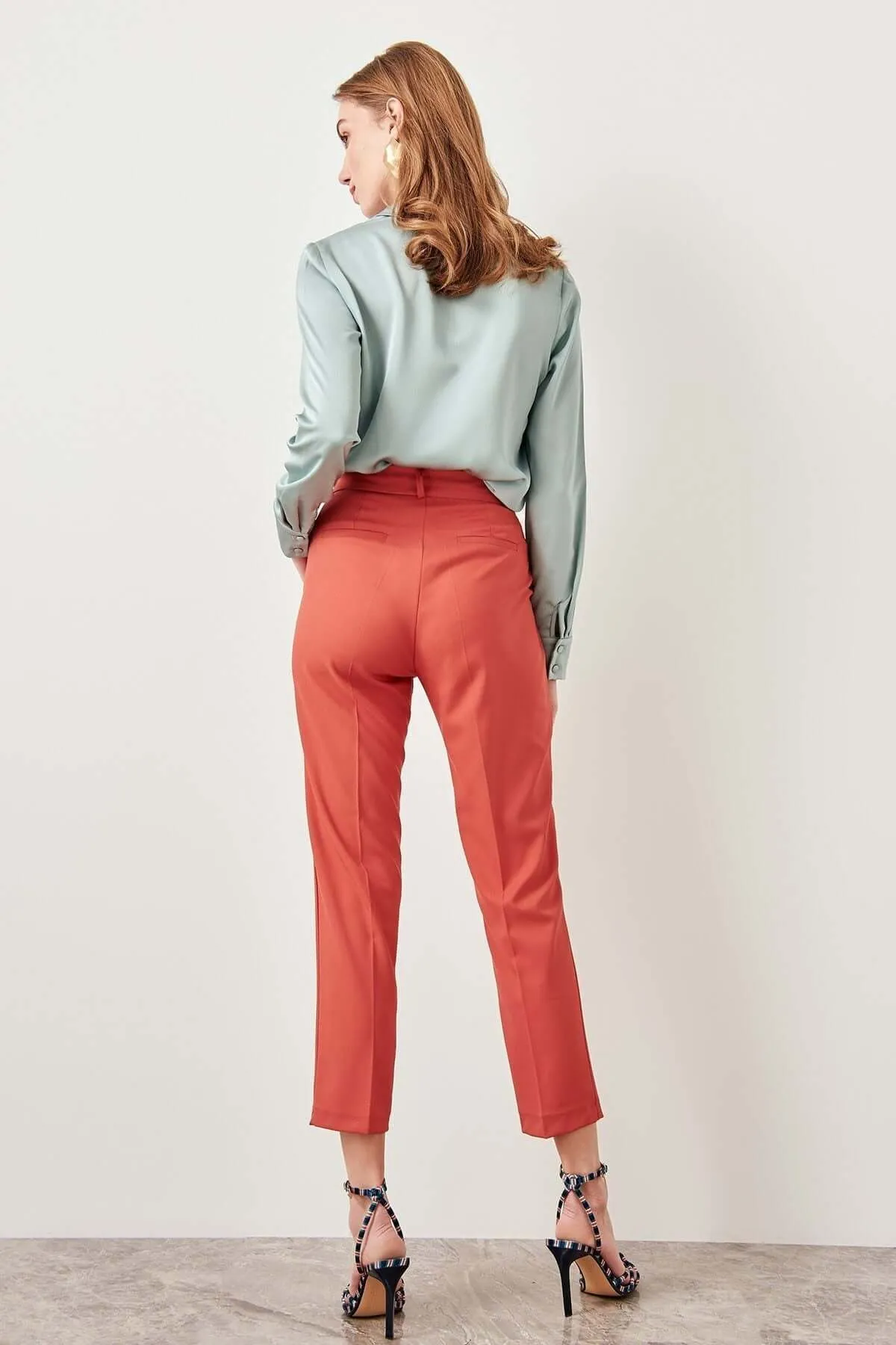 Women's High Waist Relaxed Fit Pants