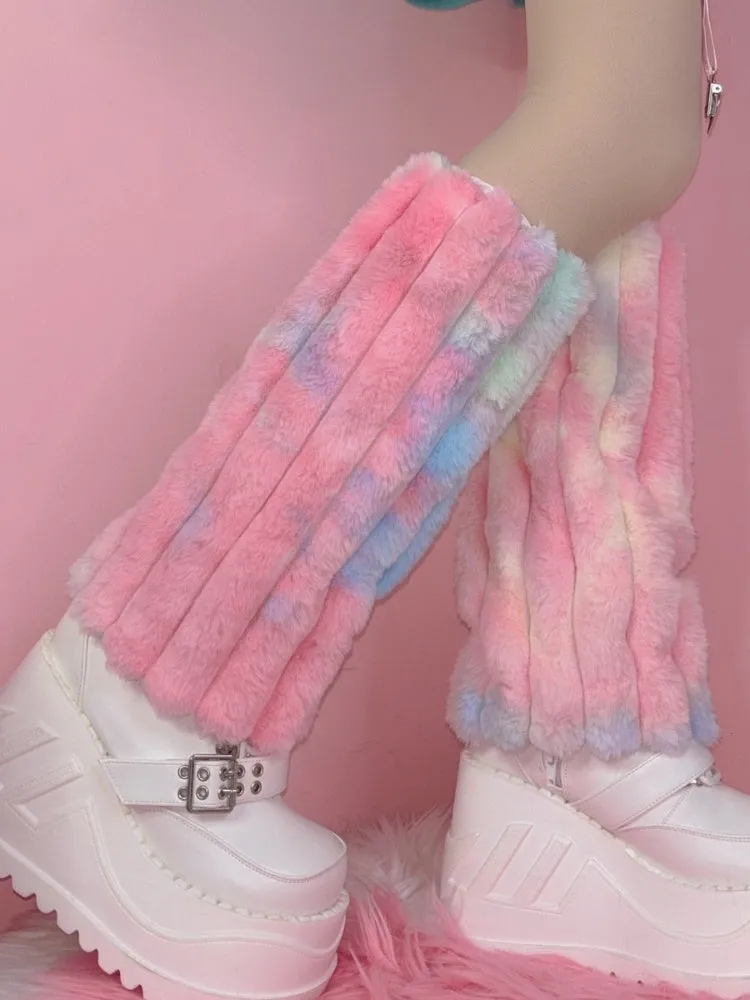 Y2K Gradient Pink/Blue Yume Kawaii Leg Warmers